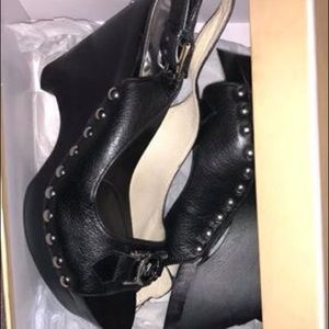 Michael Kors studded open toe sling back